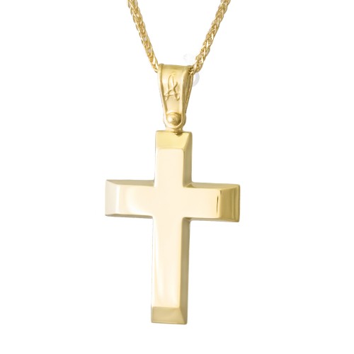 Βαπτιστικός Σταυρός 14 καρατίων Για Αγόρι